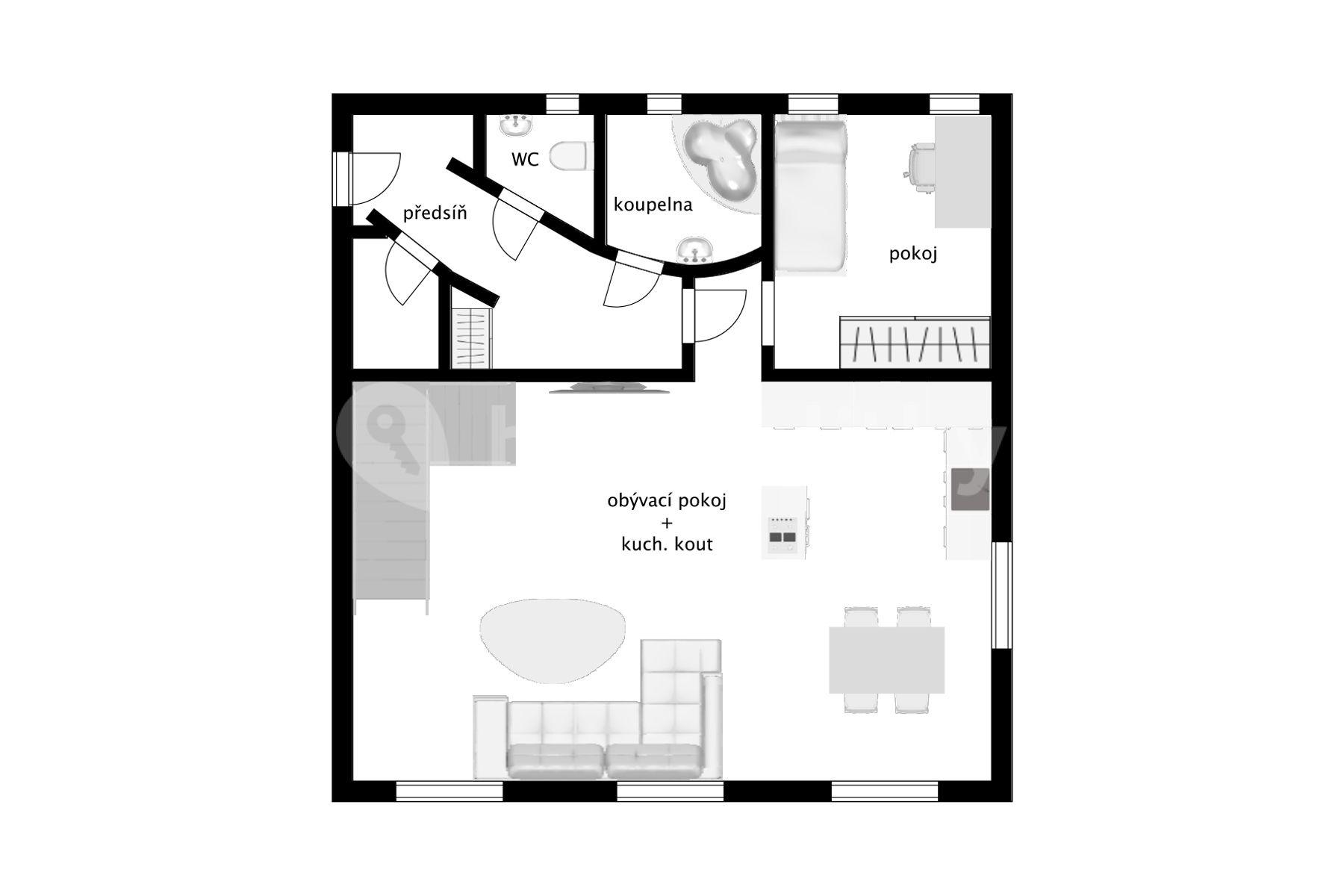 3 bedroom with open-plan kitchen flat for sale, 99 m², Krokova, Prague, Prague