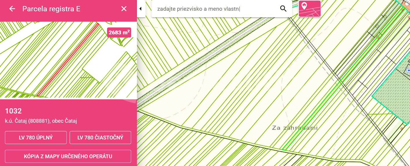 plot for sale, 8,485 m², Čataj, Bratislavský Region