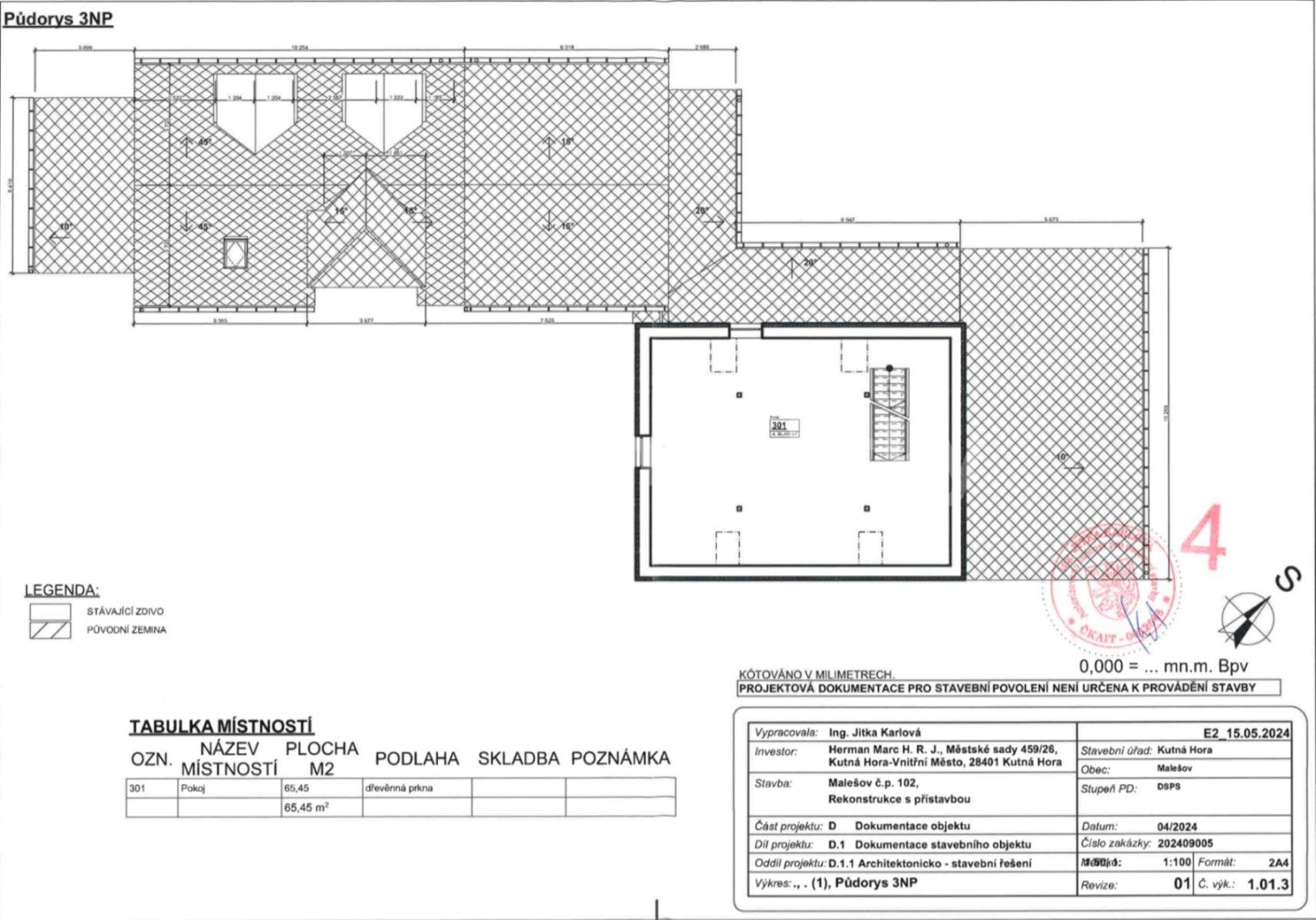 house for sale, 456 m², Malešov, Středočeský Region