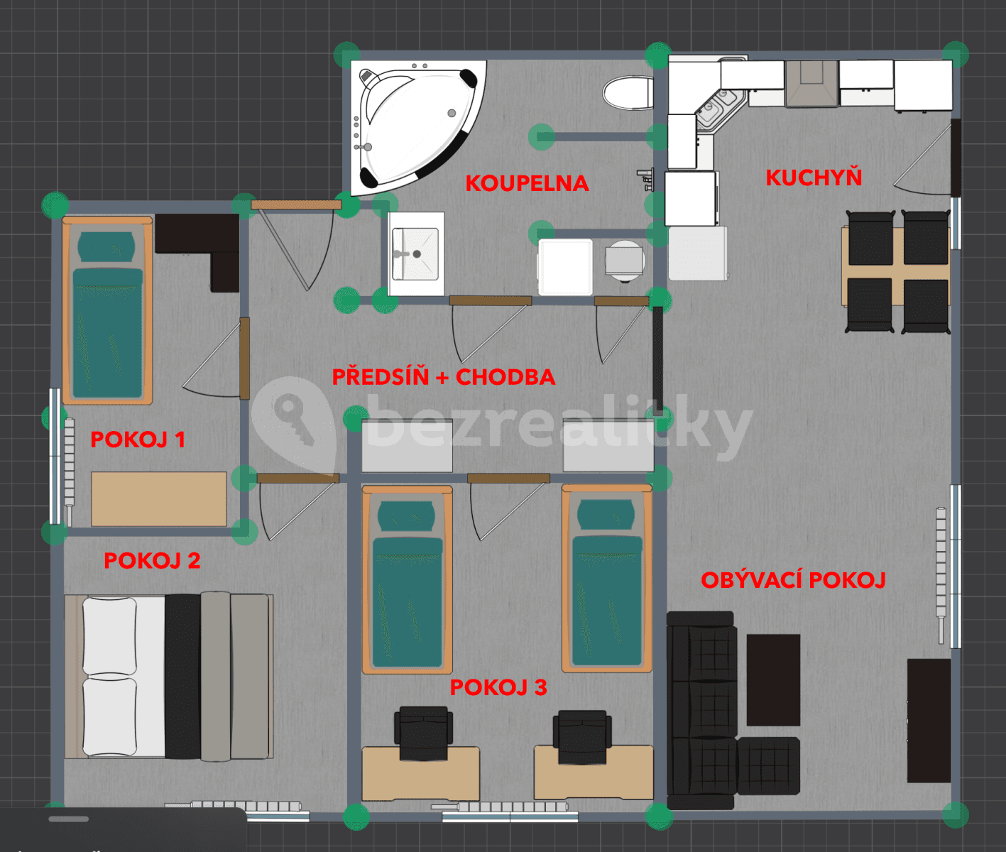 4 bedroom flat for sale, 78 m², Oleška, Středočeský Region