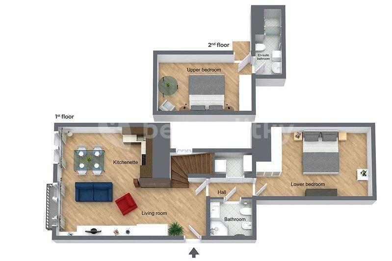 2 bedroom with open-plan kitchen flat to rent, 100 m², Dušní, Prague, Prague