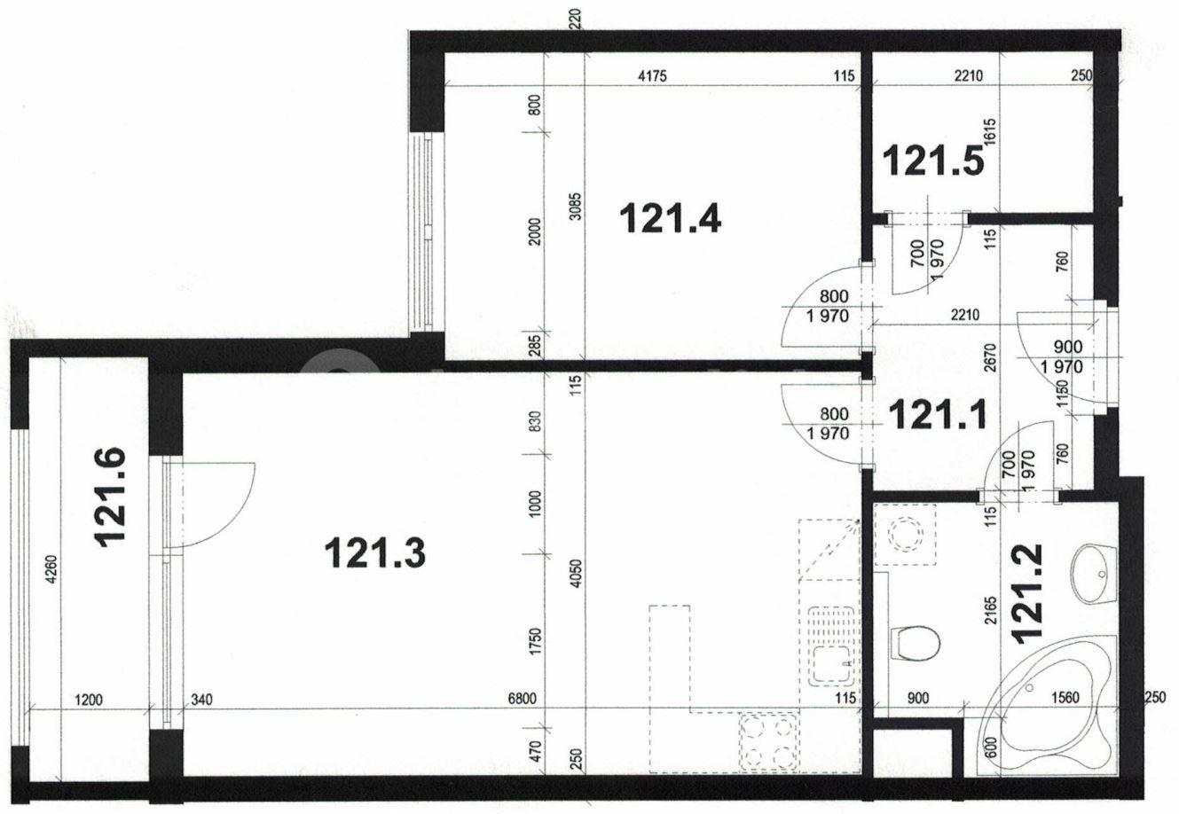 1 bedroom with open-plan kitchen flat to rent, 56 m², Sazovická, Prague, Prague