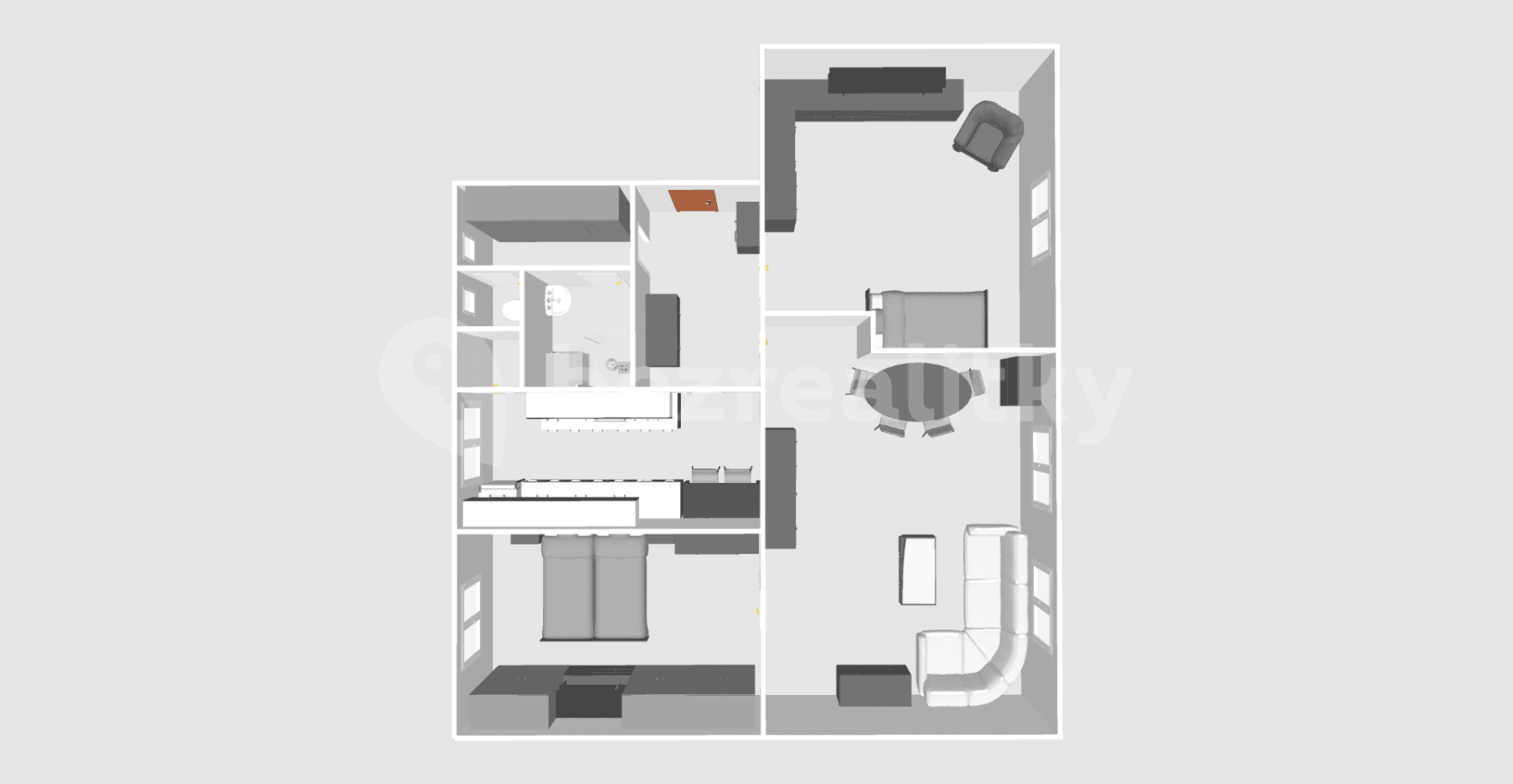 3 bedroom flat for sale, 76 m², Československé armády, Hlinsko, Pardubický Region