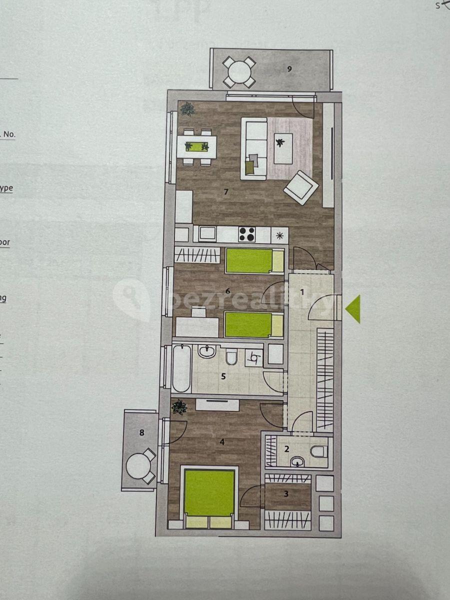 2 bedroom with open-plan kitchen flat for sale, 96 m², T. G. Masaryka, Horoměřice, Středočeský Region