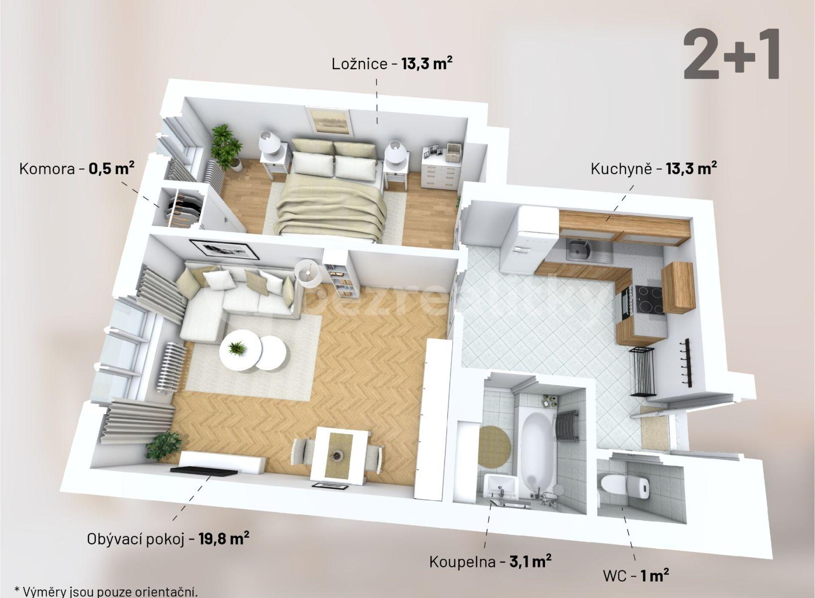 2 bedroom flat for sale, 52 m², Tolstého, Prague, Prague