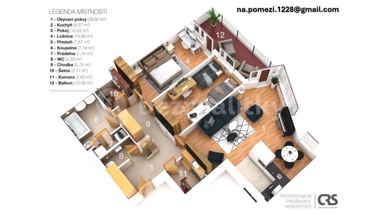 2 bedroom with open-plan kitchen flat for sale, 110 m², Na Pomezí, Prague, Prague