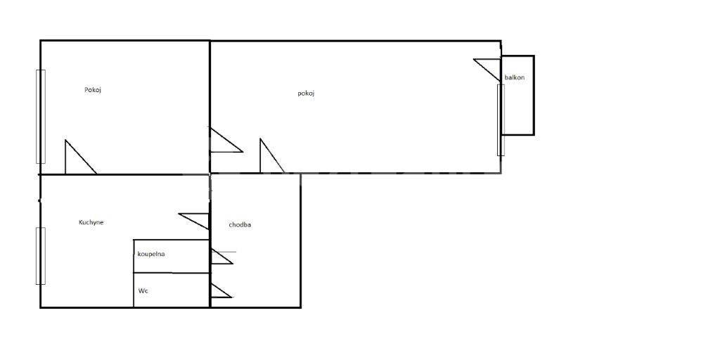 2 bedroom flat for sale, 55 m², Sladkovského, Louny, Ústecký Region