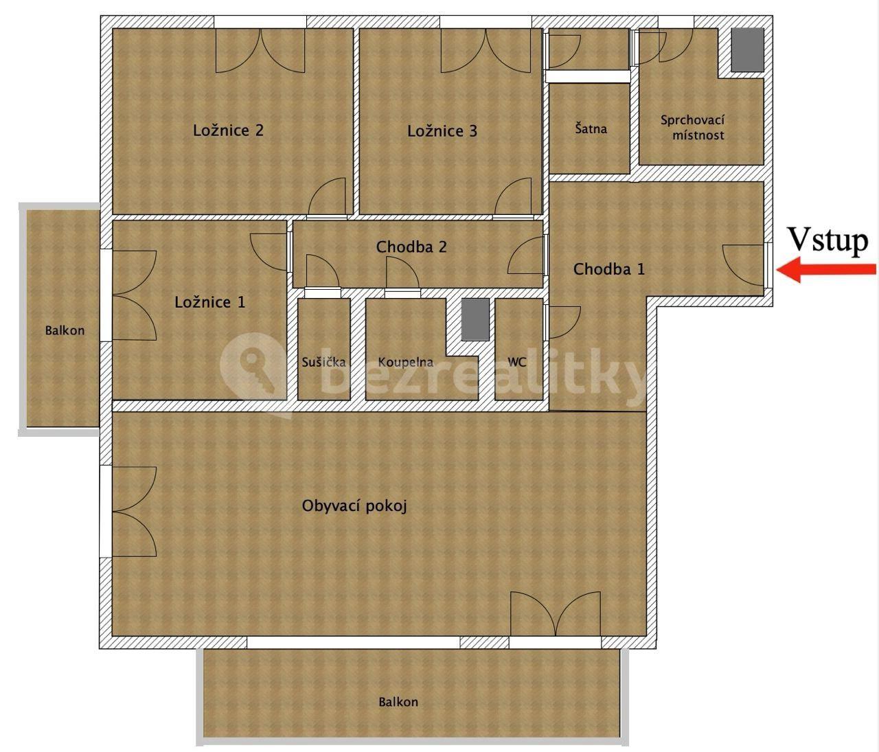 3 bedroom with open-plan kitchen flat for sale, 153 m², Smrčkova, Prague, Prague