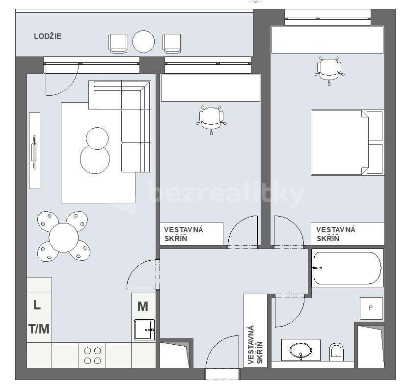 2 bedroom with open-plan kitchen flat for sale, 67 m², Kukelská, Prague, Prague