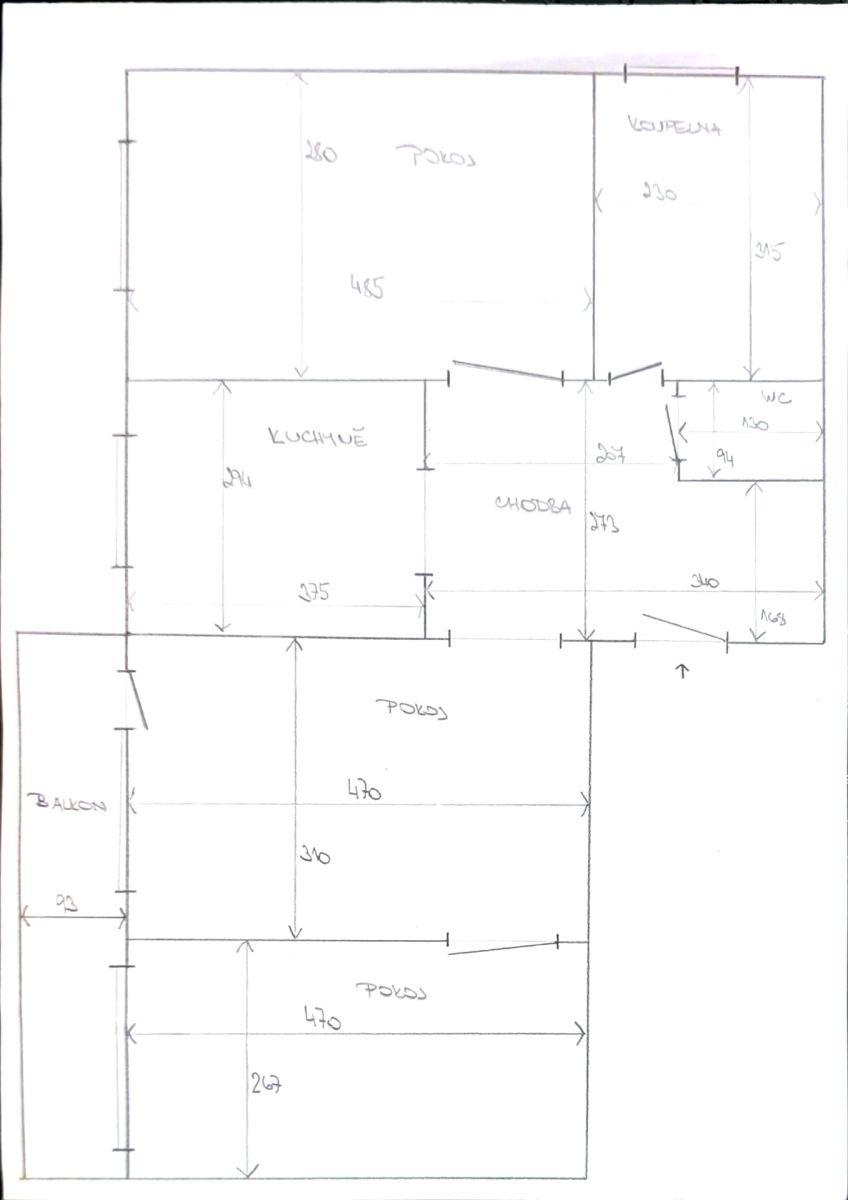 3 bedroom flat for sale, 75 m², Zahradní, Bohušovice nad Ohří, Ústecký Region