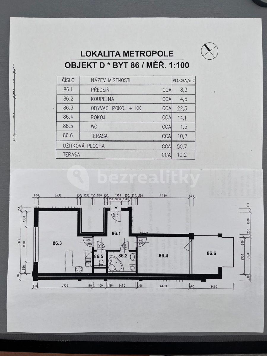 1 bedroom with open-plan kitchen flat to rent, 51 m², Míšovická, Prague, Prague