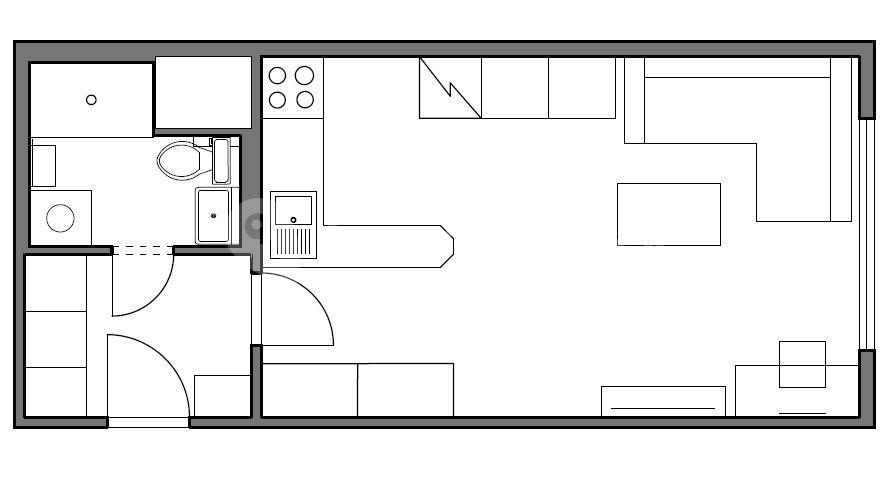 Studio flat for sale, 27 m², Rozcestí, Ústí nad Labem, Ústecký Region