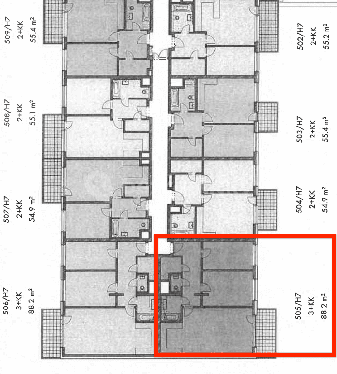 2 bedroom with open-plan kitchen flat for sale, 96 m², Kardausova, Prague, Prague