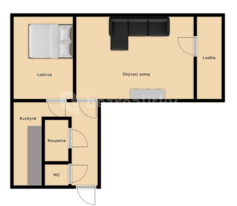 2 bedroom flat for sale, 47 m², M. Horákové, České Budějovice, Jihočeský Region