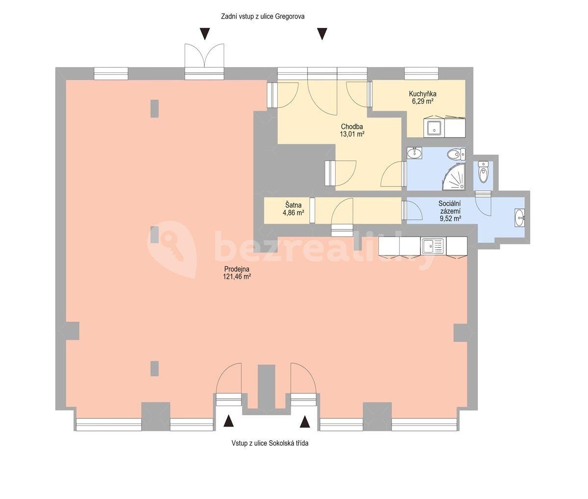 office to rent, 180 m², Sokolská třída, Ostrava, Moravskoslezský Region