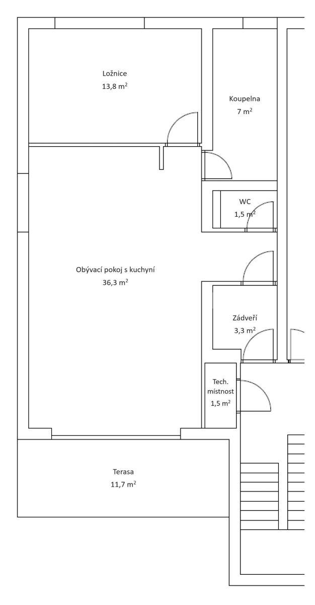 1 bedroom with open-plan kitchen flat for sale, 75 m², Pasecká, Prague, Prague