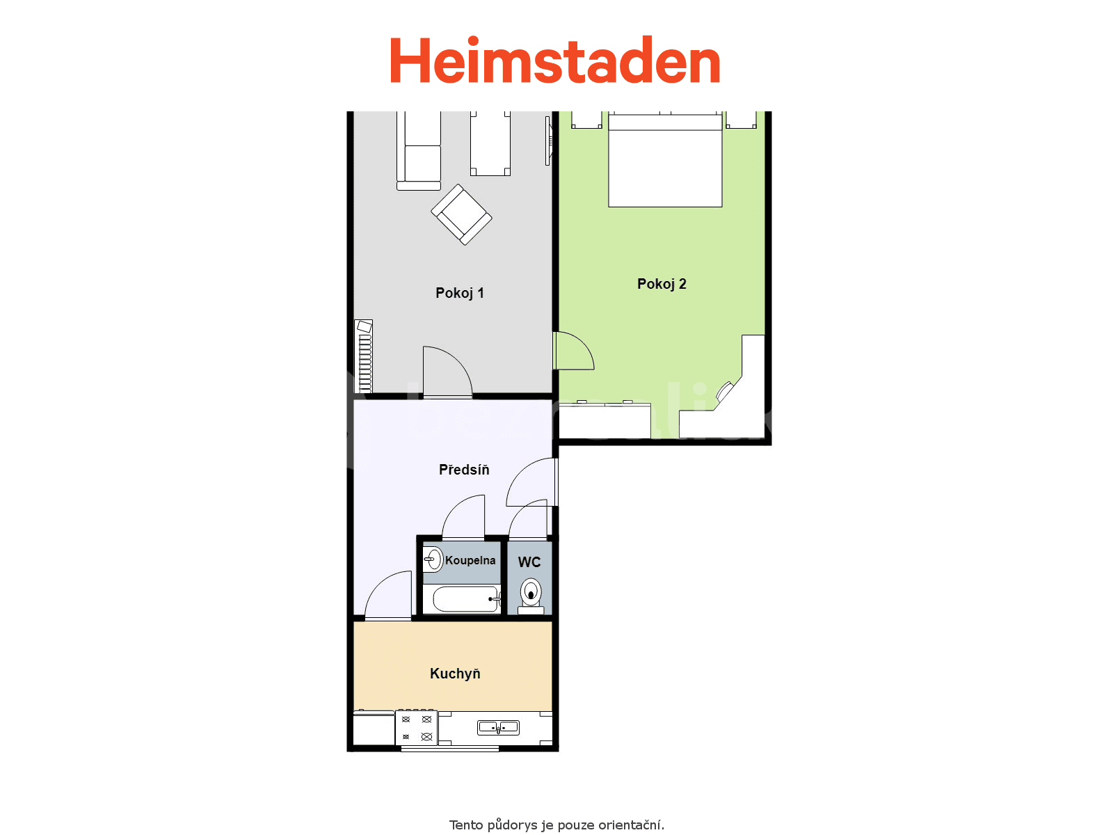 2 bedroom flat to rent, 50 m², Nedbalova, Karviná, Moravskoslezský Region