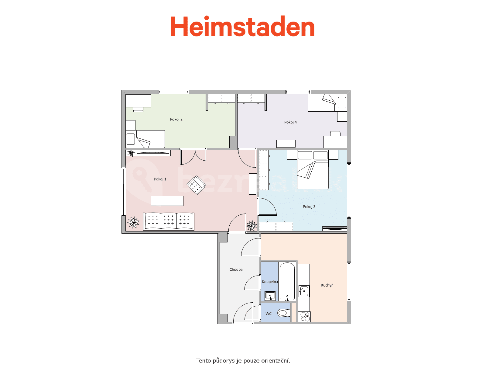 4 bedroom flat to rent, 72 m², Jungmannova, Havířov, Moravskoslezský Region