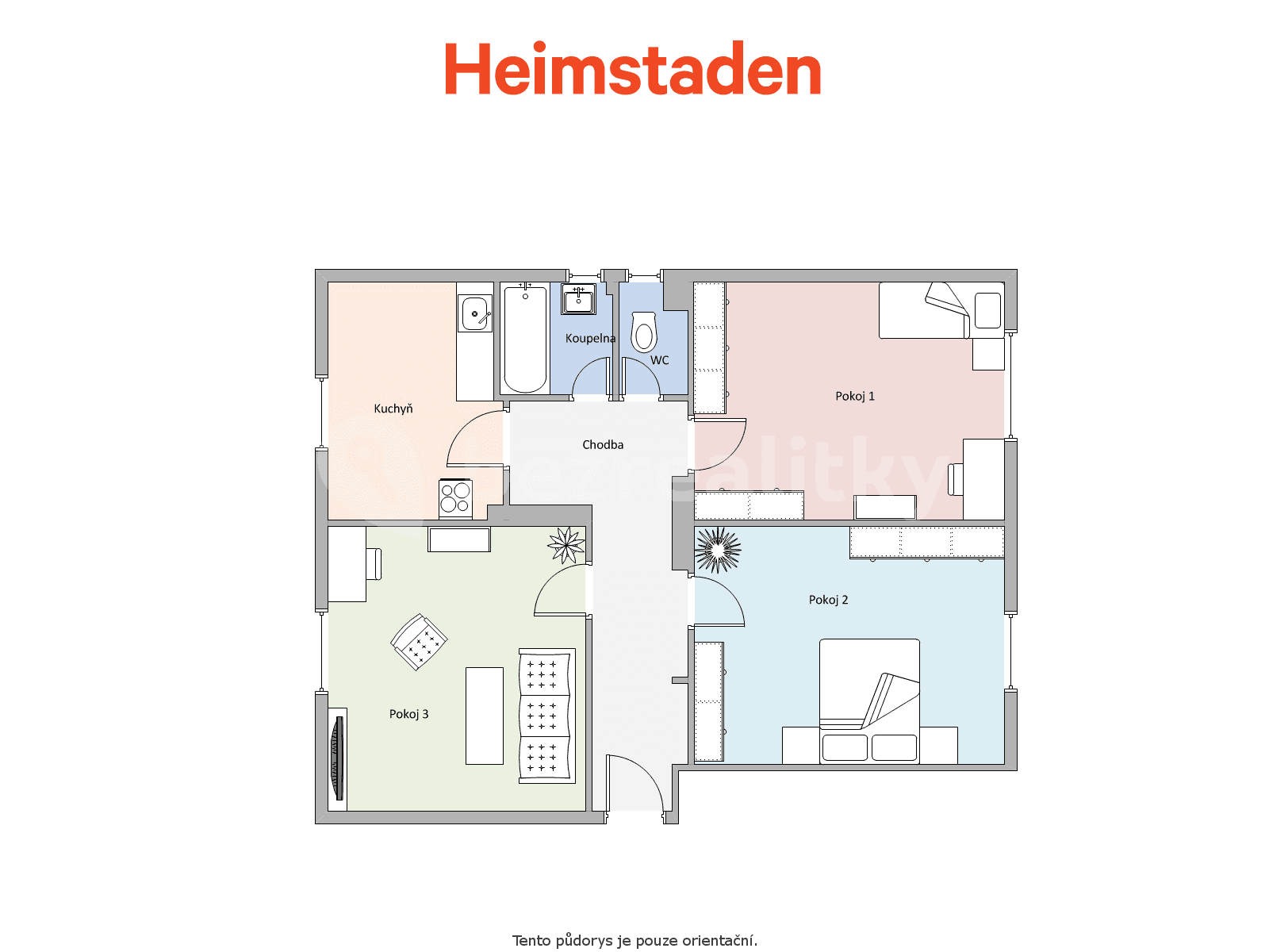 3 bedroom flat to rent, 75 m², Václavovická, Šenov, Moravskoslezský Region