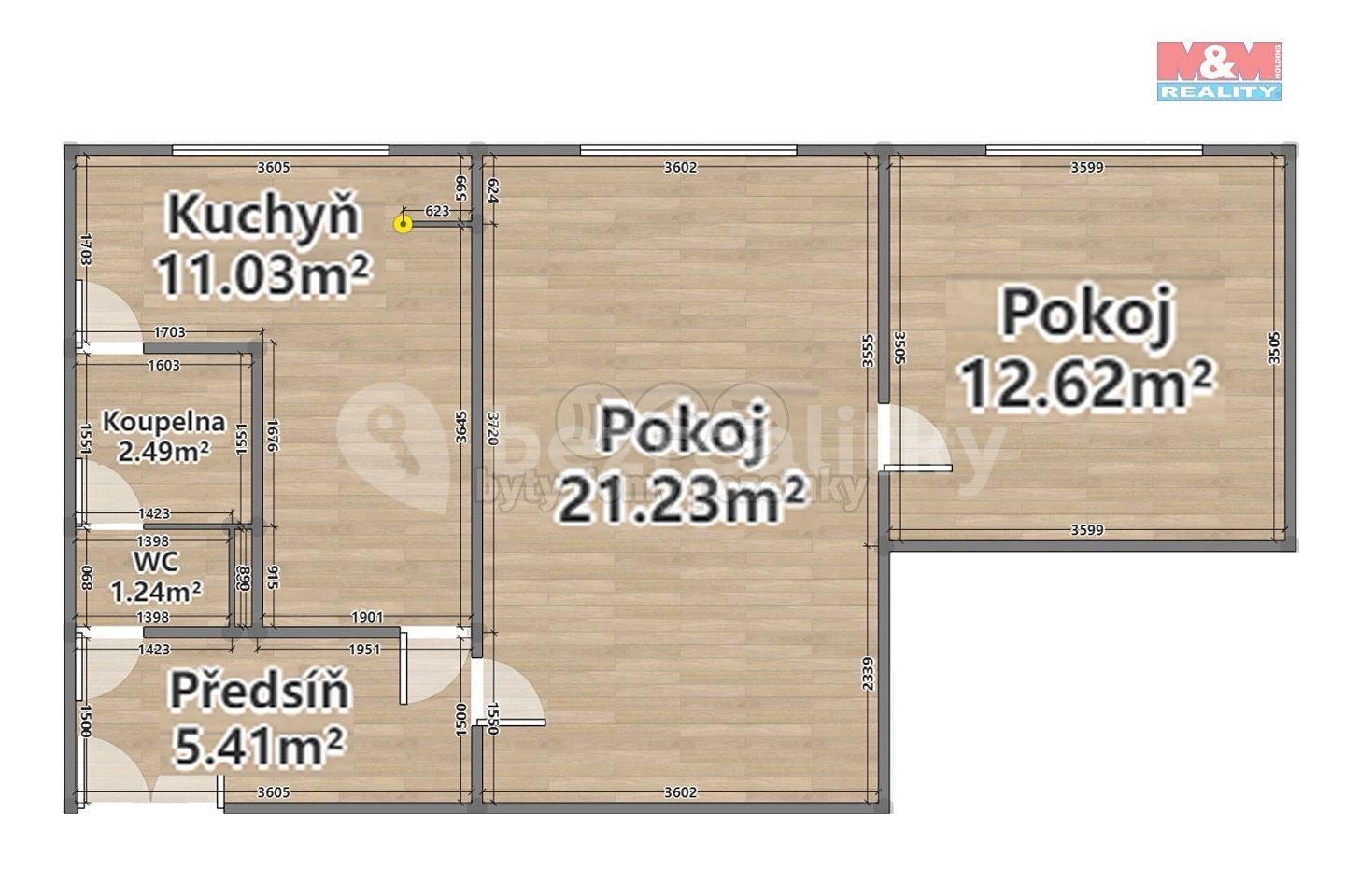 2 bedroom flat for sale, 52 m², Na Dlouhých, Plzeň, Plzeňský Region