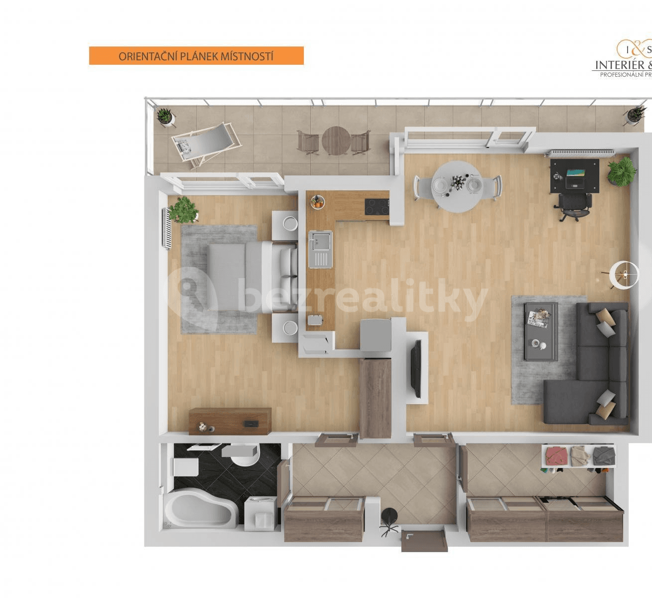 1 bedroom with open-plan kitchen flat for sale, 79 m², R.A. Dvorského, Prague, Prague