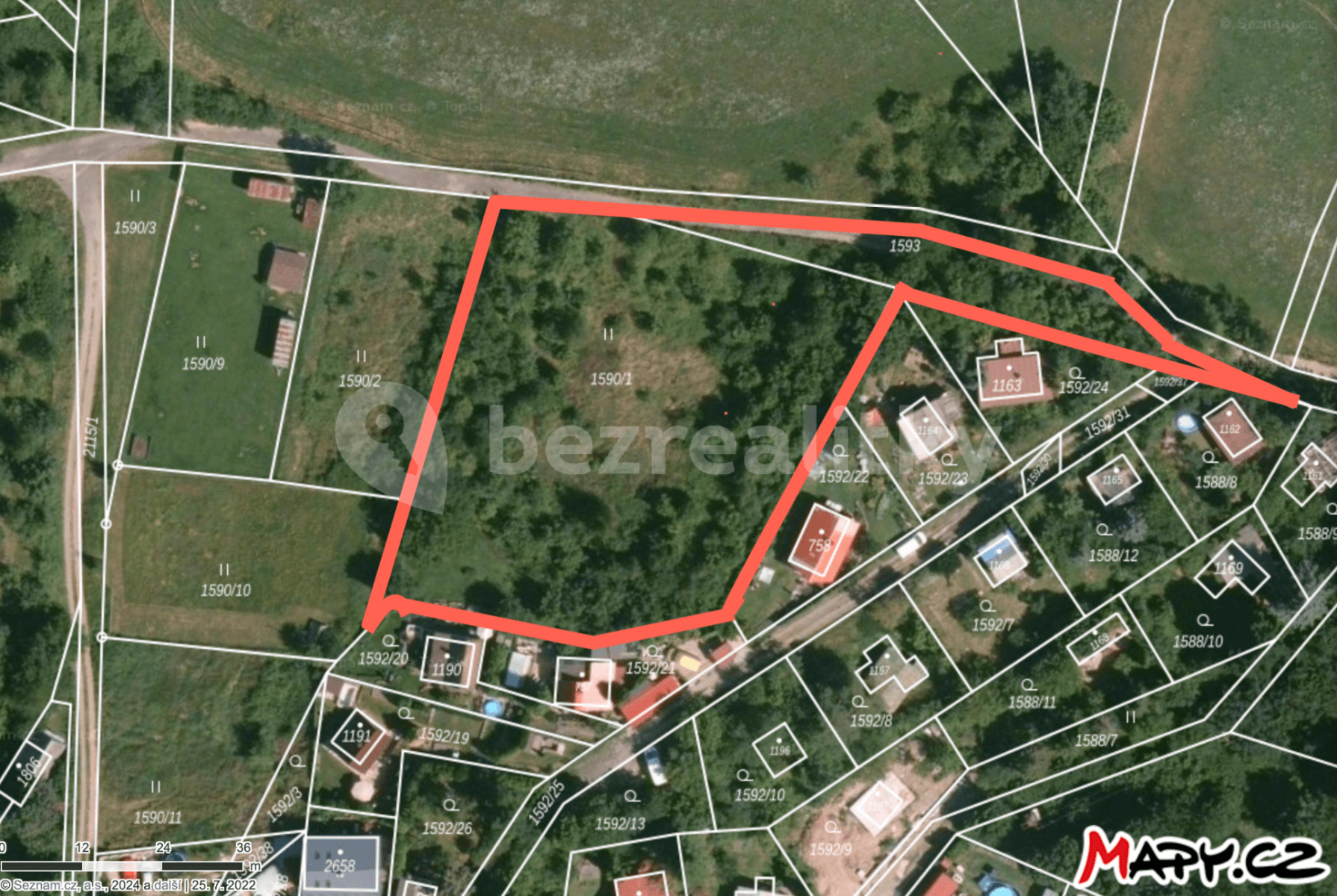 plot for sale, 4,011 m², Jílové u Prahy, Středočeský Region