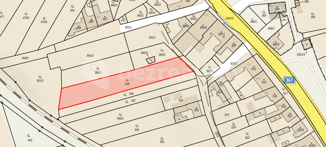 plot for sale, 1,484 m², Uhřičice, Olomoucký Region