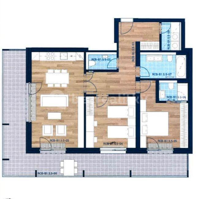 2 bedroom with open-plan kitchen flat to rent, 94 m², Sokolova, Prague, Prague