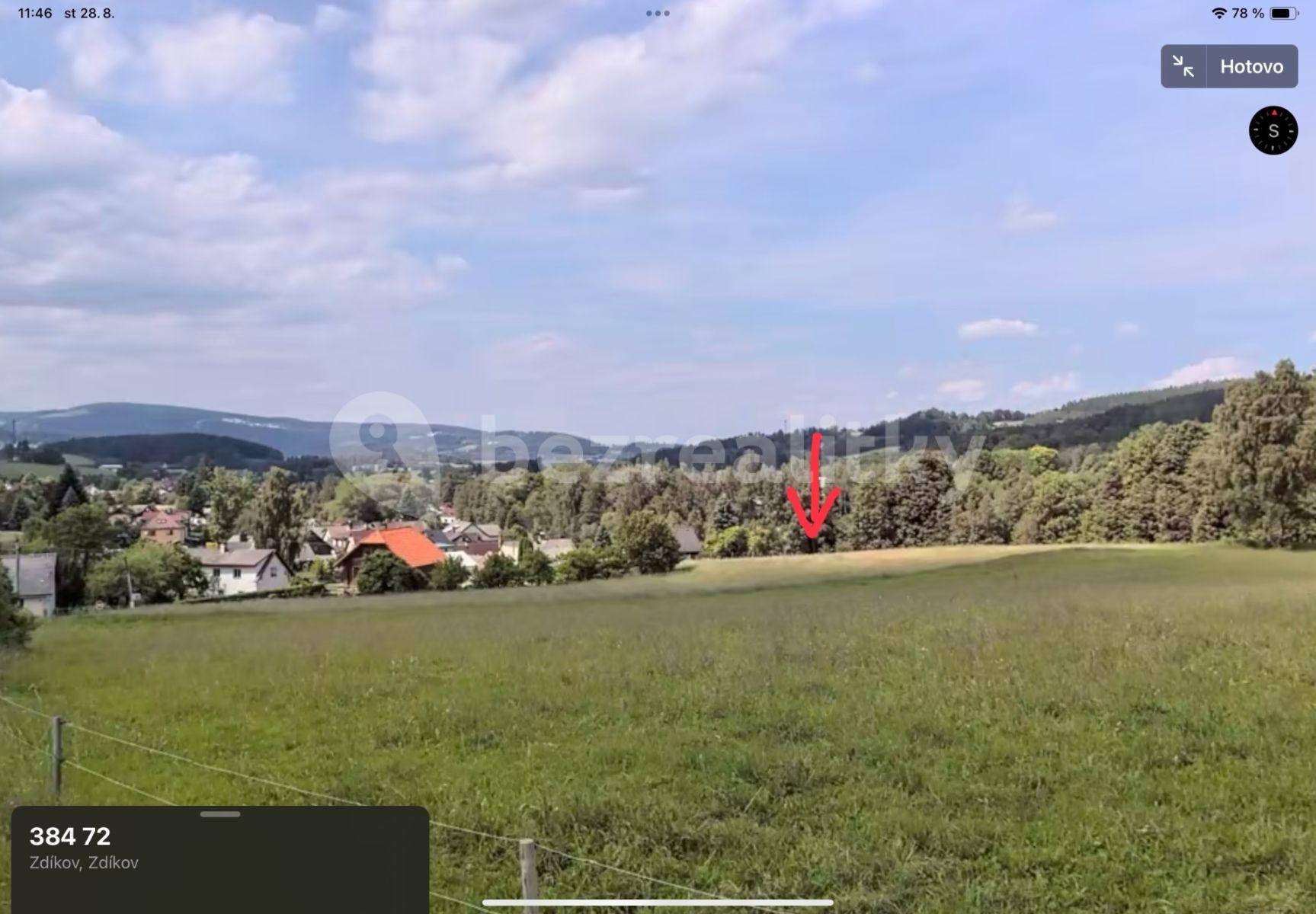 plot for sale, 1,938 m², Zdíkov, Jihočeský Region