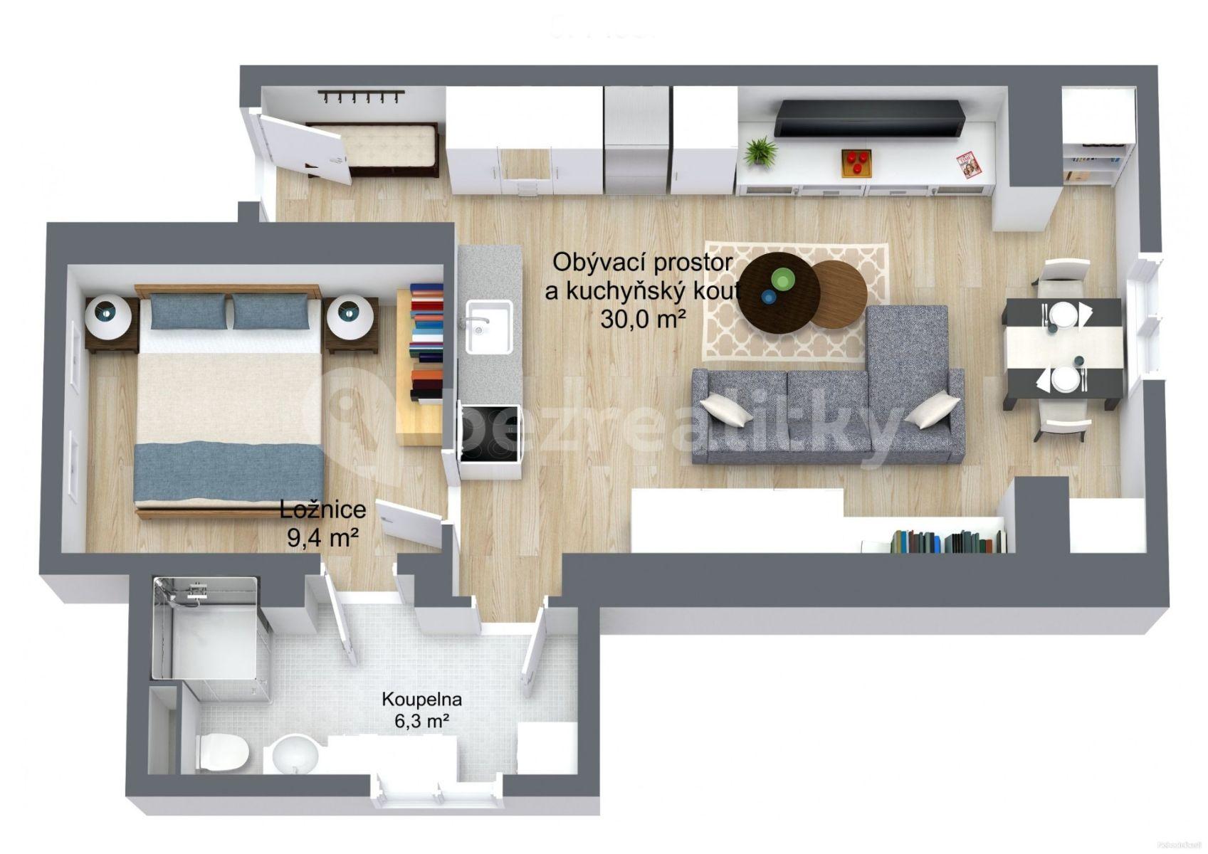 3 bedroom with open-plan kitchen flat for sale, 115 m², Moravanská, Prague, Prague