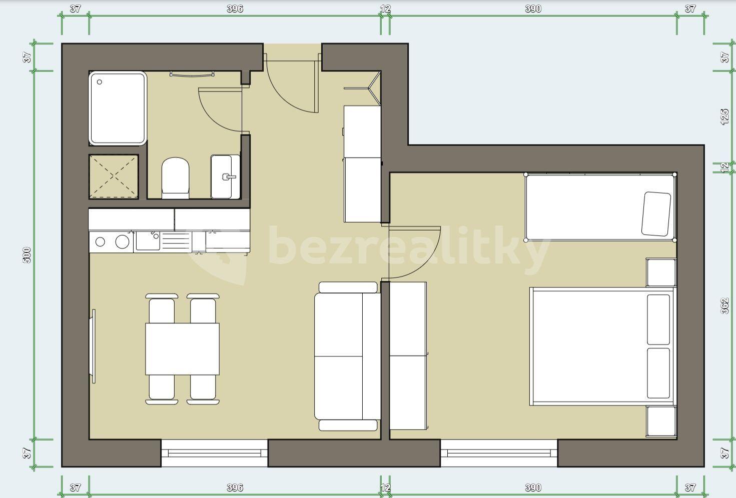 1 bedroom with open-plan kitchen flat for sale, 35 m², třída Dukelských hrdinů, Jáchymov, Karlovarský Region