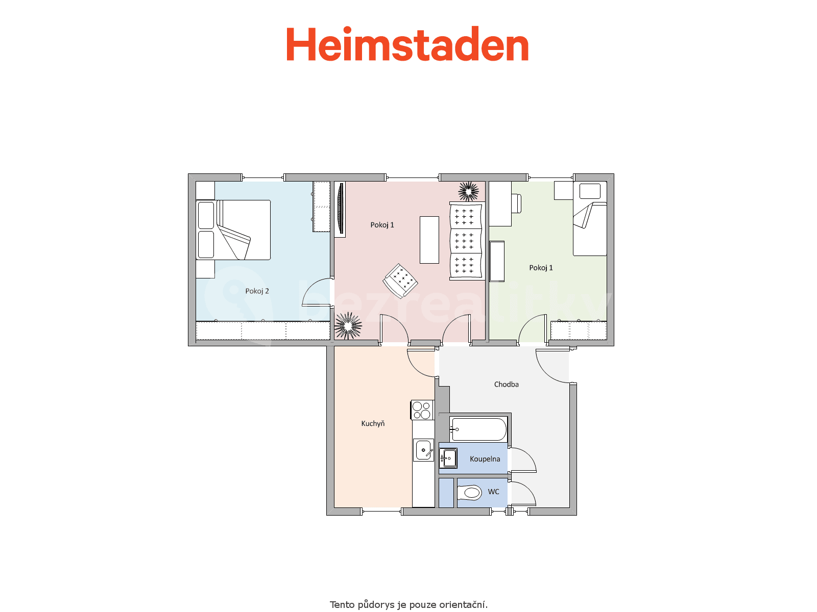 3 bedroom flat to rent, 70 m², Tylova, Havířov, Moravskoslezský Region