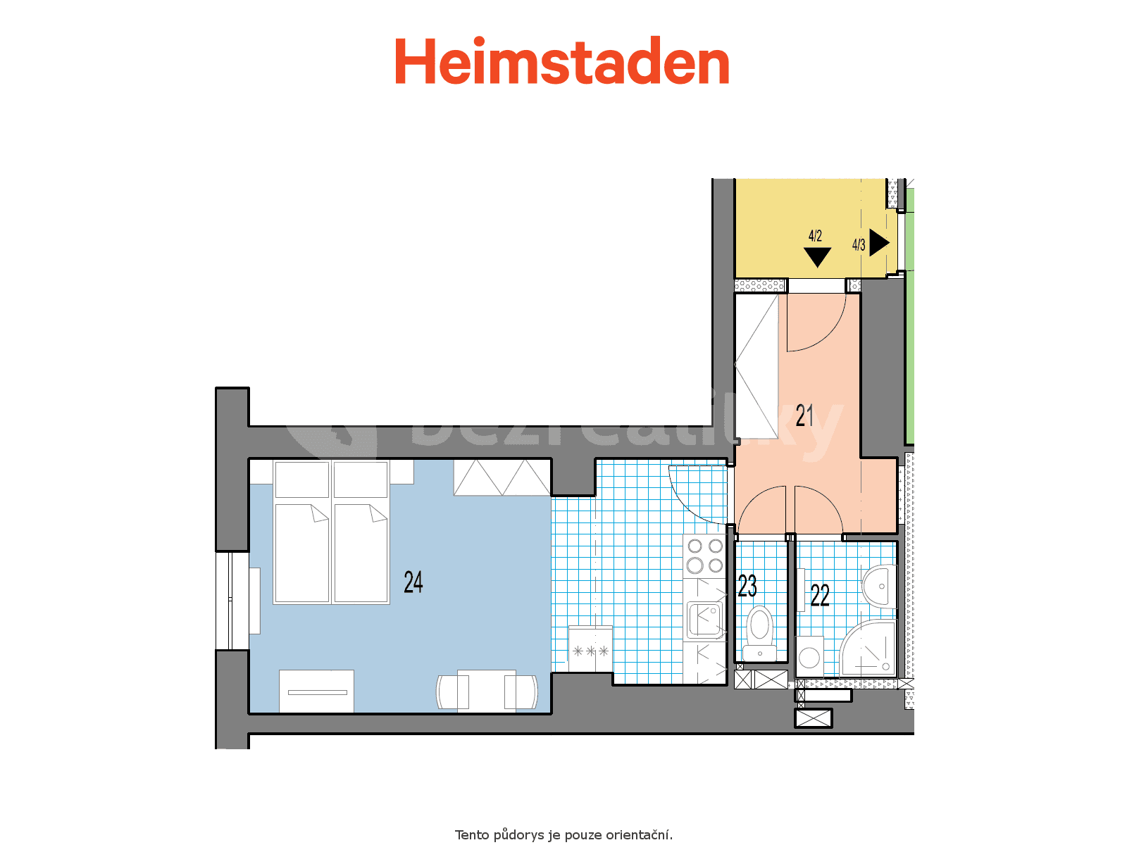 Studio flat to rent, 31 m², U Stromovky, Havířov, Moravskoslezský Region