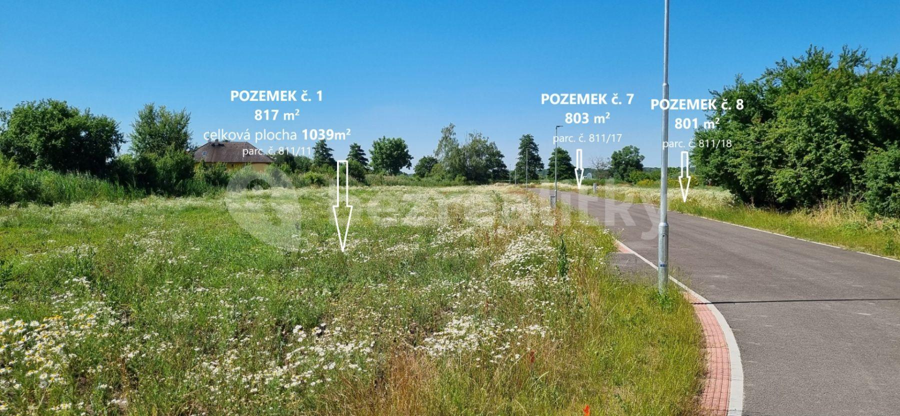 plot for sale, 803 m², Nedomice, Středočeský Region