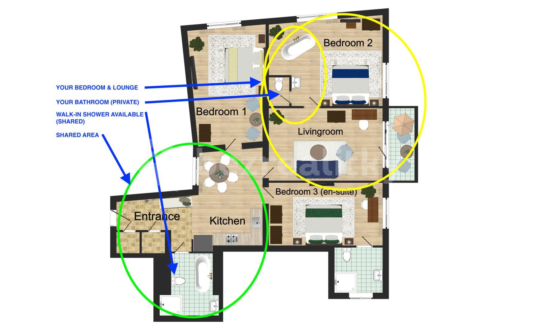 1 bedroom flat to rent, 130 m², Hartigova, Prague, Prague