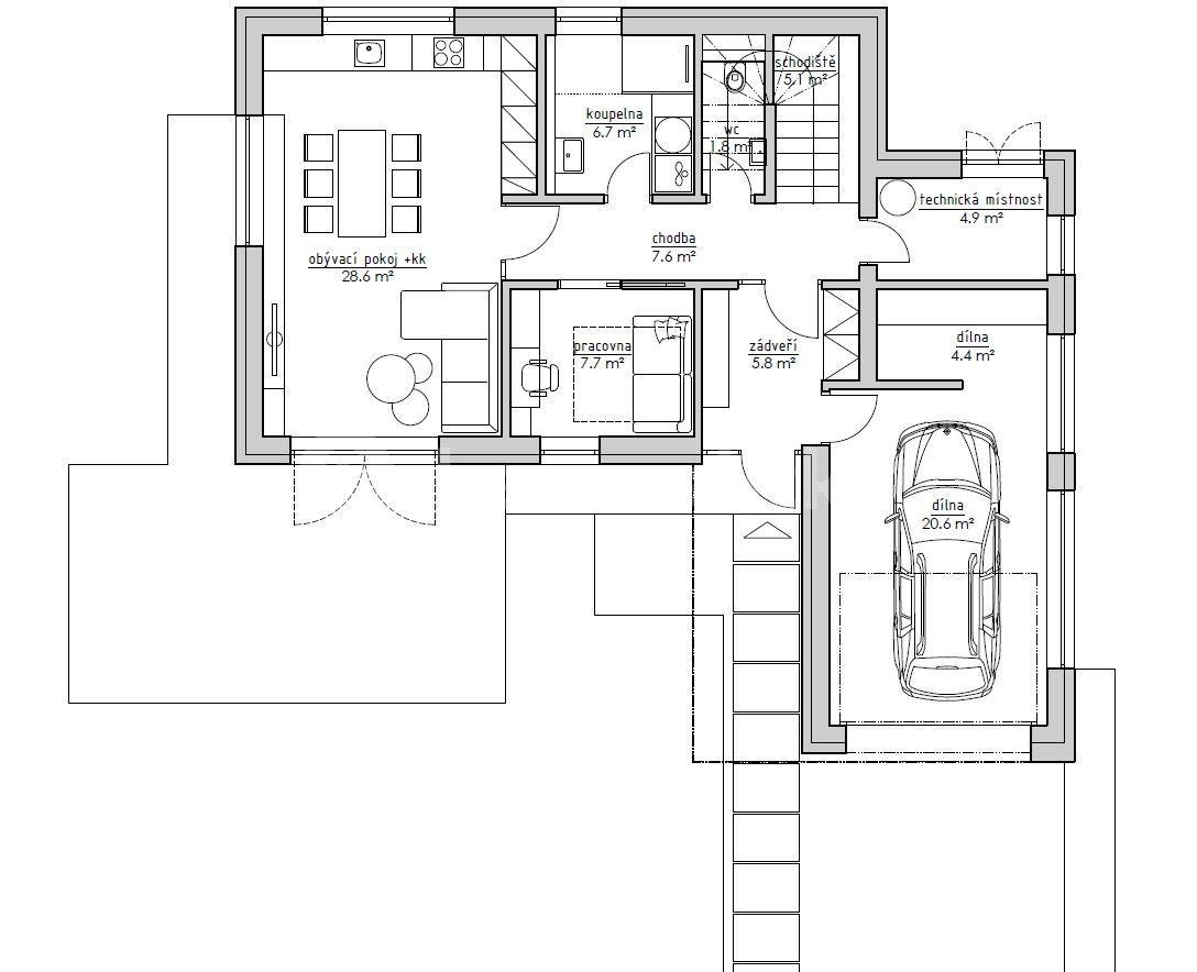 plot for sale, 485 m², Březská, Říčany, Středočeský Region