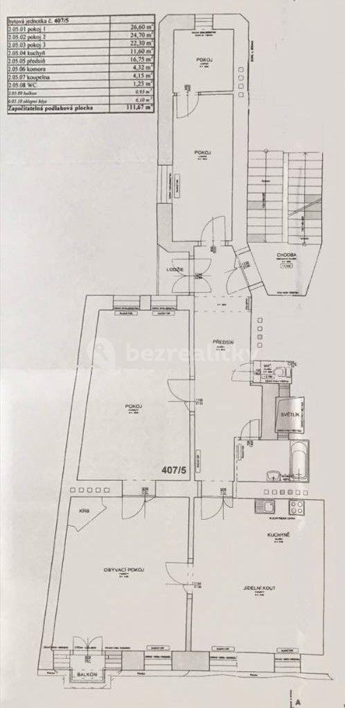 3 bedroom with open-plan kitchen flat for sale, 112 m², Údolní, Brno, Jihomoravský Region