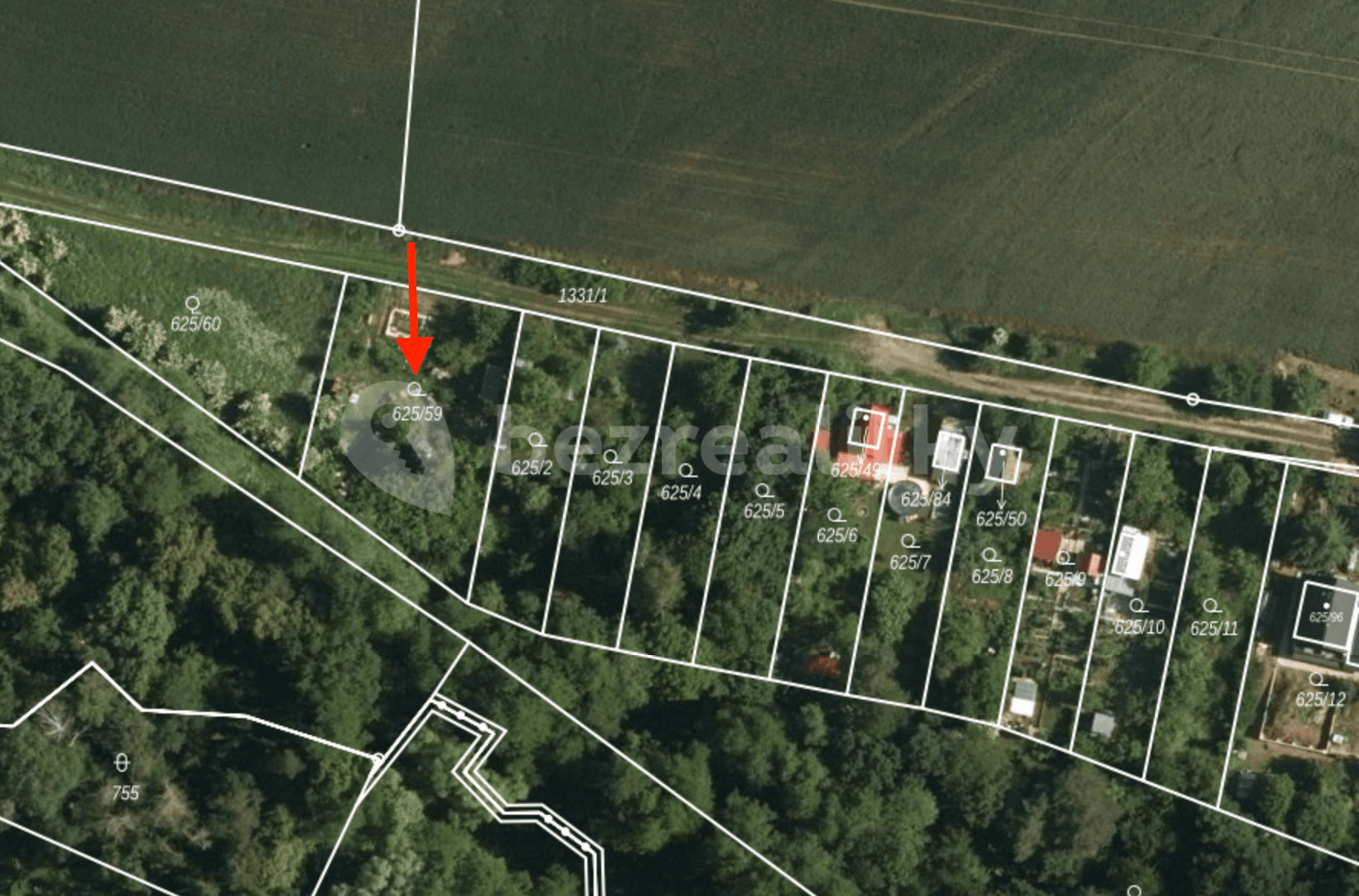 plot for sale, 769 m², Citonice, Jihomoravský Region