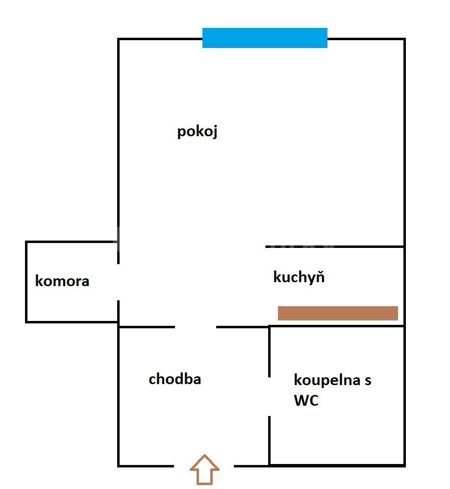 Studio flat for sale, 29 m², Klapálkova, Prague, Prague