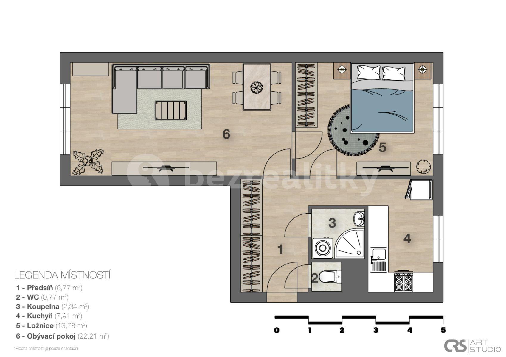 2 bedroom flat to rent, 55 m², Nad Vodovodem, Prague, Prague