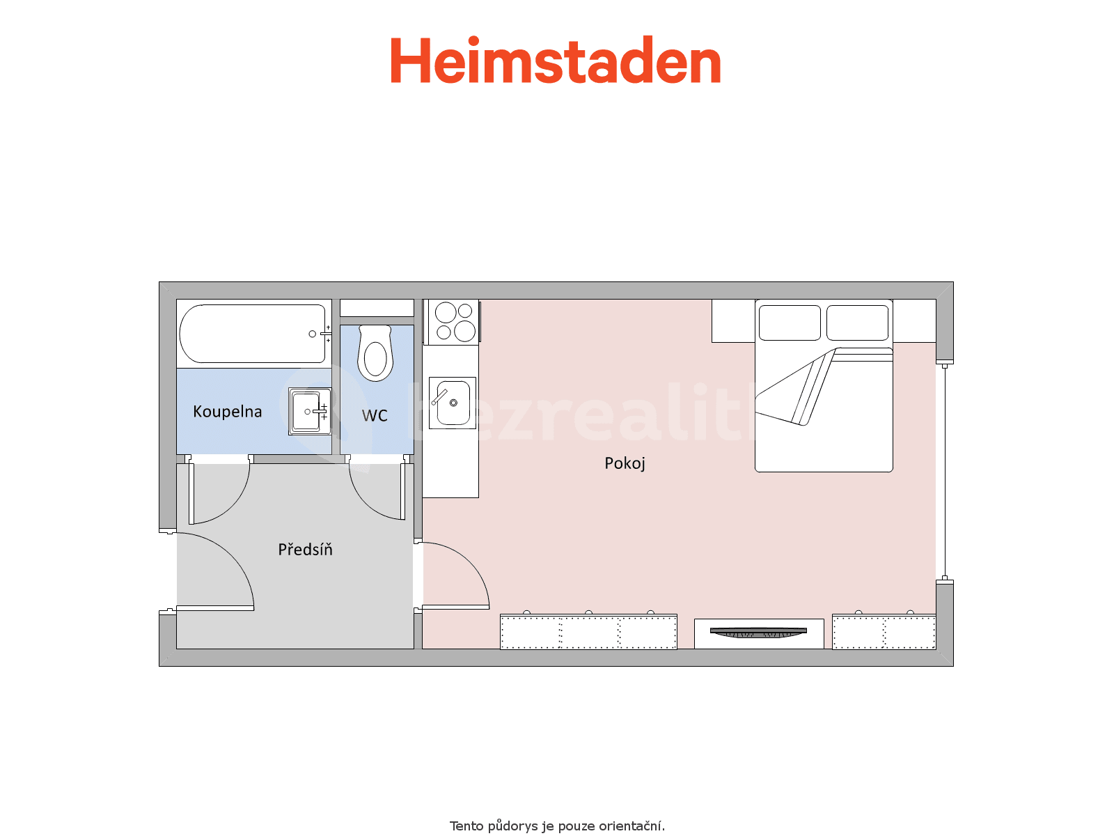 Studio flat to rent, 28 m², Masarykova třída, Orlová, Moravskoslezský Region