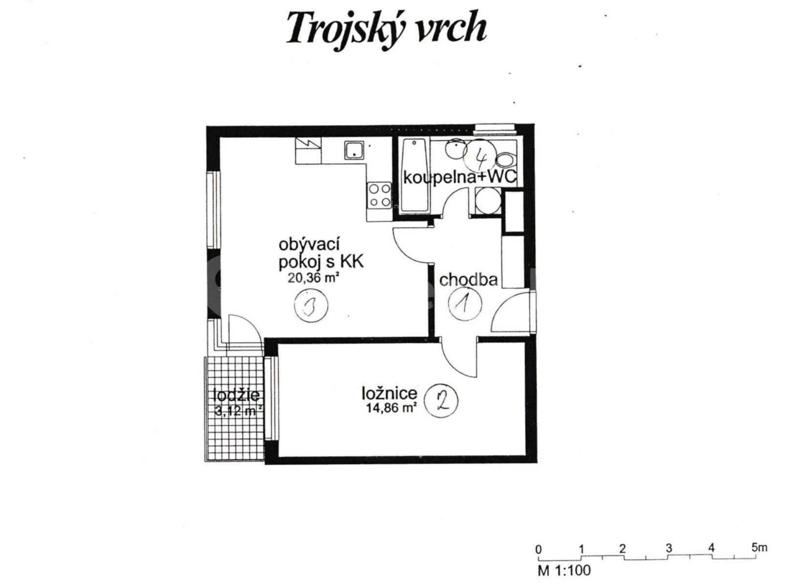 1 bedroom with open-plan kitchen flat for sale, 53 m², Hnězdenská, Prague, Prague