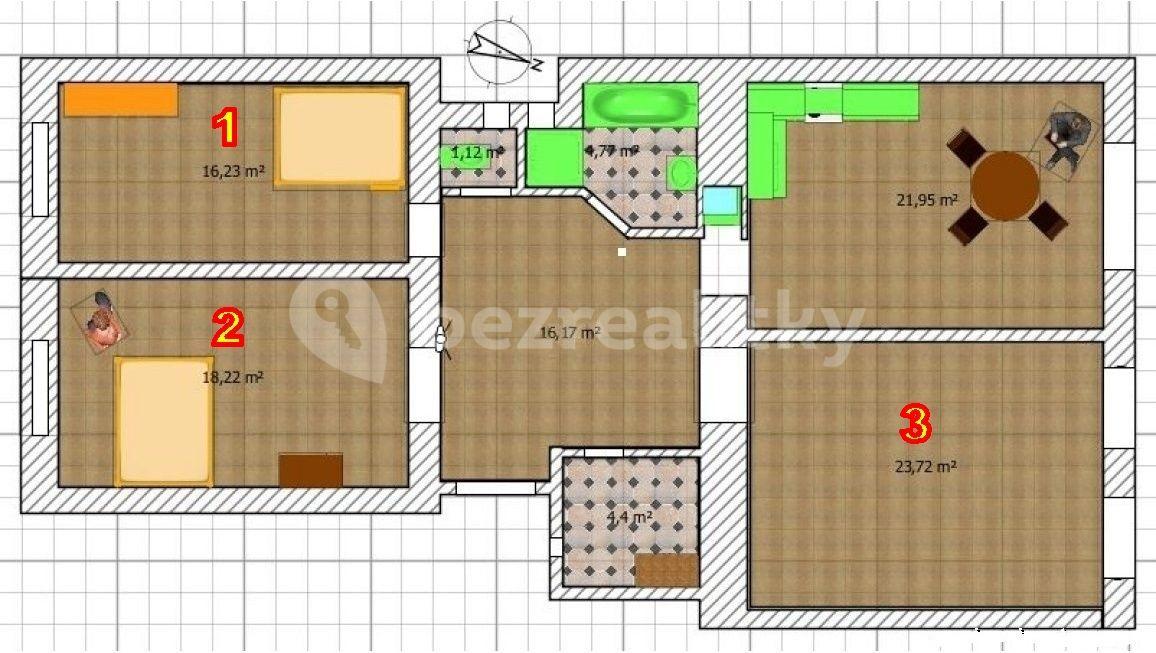 3 bedroom flat to rent, 18 m², Lesnická, Prague, Prague