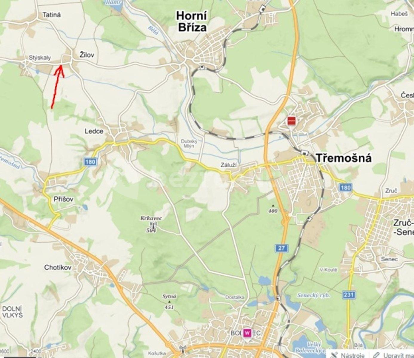 plot for sale, 1,734 m², Žilov, Plzeňský Region