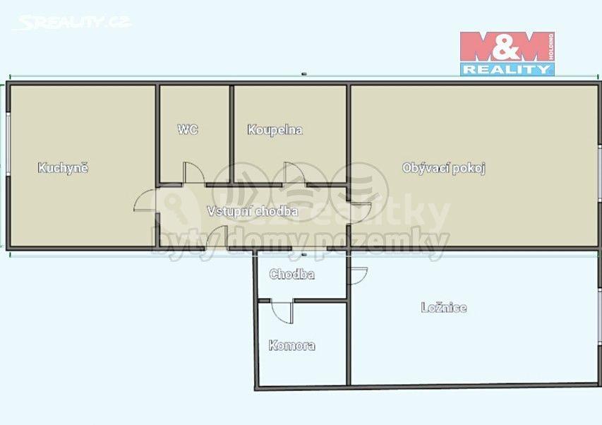 2 bedroom flat to rent, 62 m², Nádražní, Jindřichův Hradec, Jihočeský Region