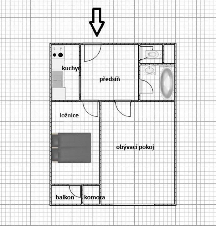 1 bedroom with open-plan kitchen flat to rent, 55 m², Jana Želivského, Prague, Prague