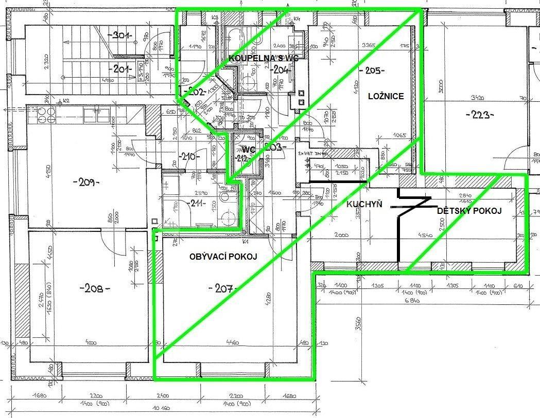 3 bedroom flat to rent, 71 m², Ječná, Hradec Králové, Královéhradecký Region