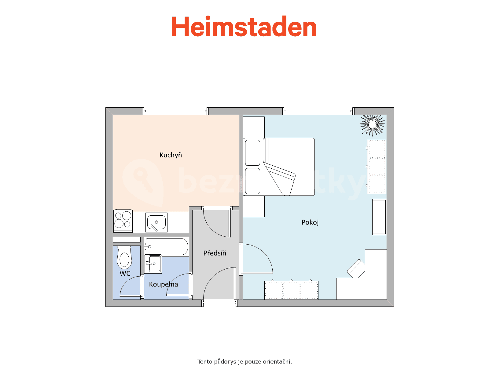 1 bedroom flat to rent, 37 m², Slovenská, Karviná, Moravskoslezský Region