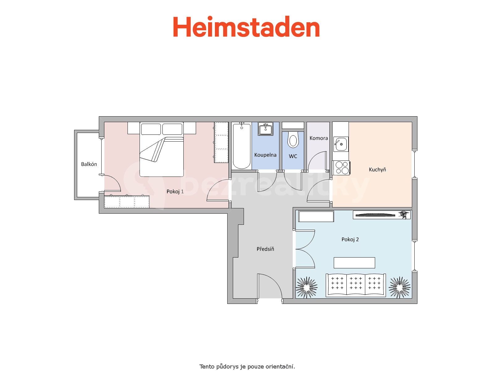 2 bedroom flat to rent, 55 m², Haškova, Havířov, Moravskoslezský Region