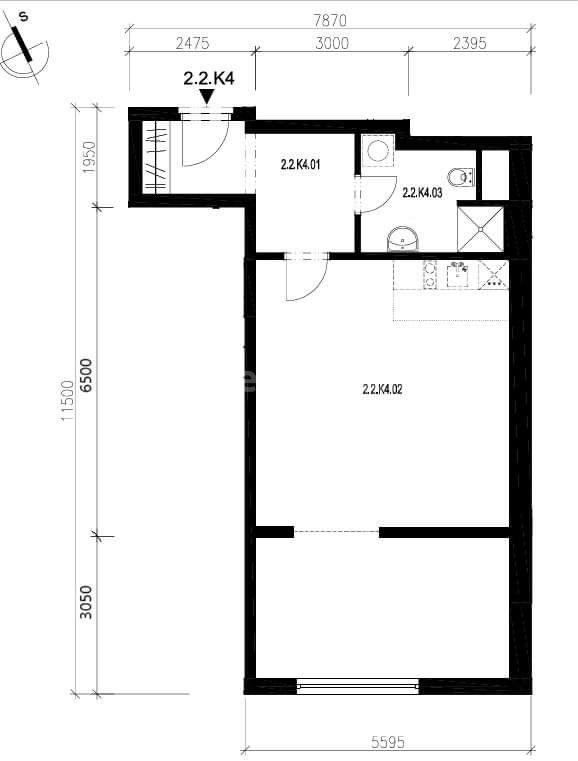 1 bedroom with open-plan kitchen flat for sale, 56 m², Březenská, Prague, Prague